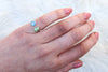 Size 5-6 Australian Opal x Sonoran Gold Turquoise Ring (Adjustable)