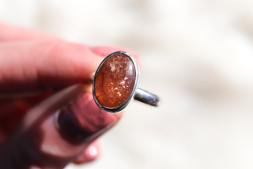 Size 8 Sunstone Ring