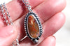 Regency Rose Plume Agate Necklace