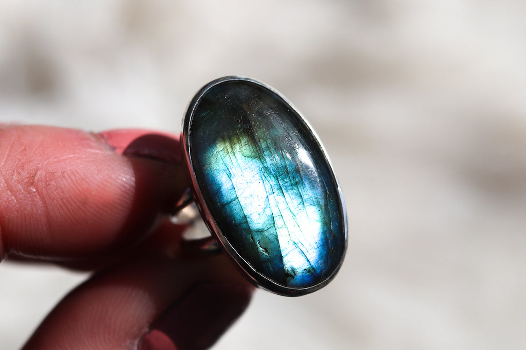 Size 7 Labradorite Ring