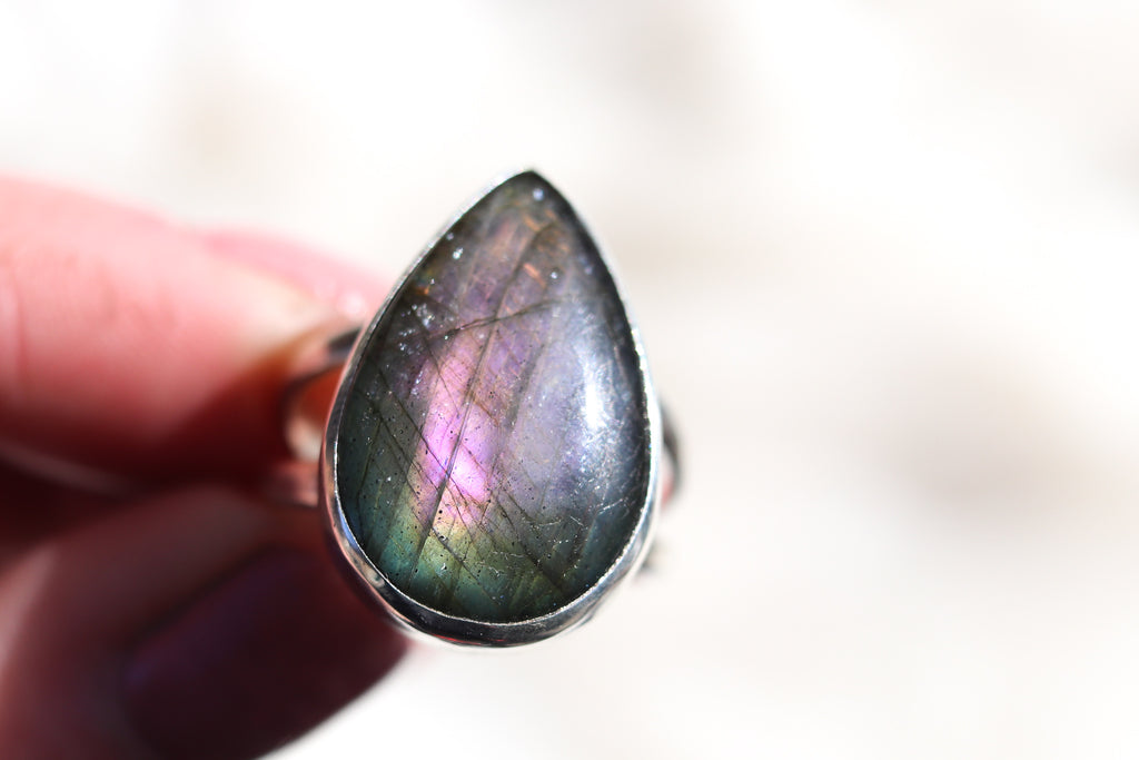 Size 10 Labradorite Ring