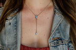 Australian Opal Lariat Necklace