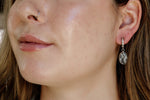 White Buffalo Lever Back Earrings 1