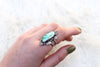 Size 8 Sonoran Mountain Turquoise Bloom Ring