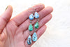 Mixed Turquoise Dangly Earrings