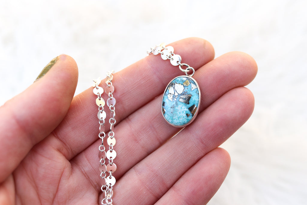 White Water Turquoise Necklace
