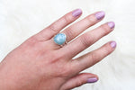 Size 7 Aquamarine Ring + Choose Your Size Option