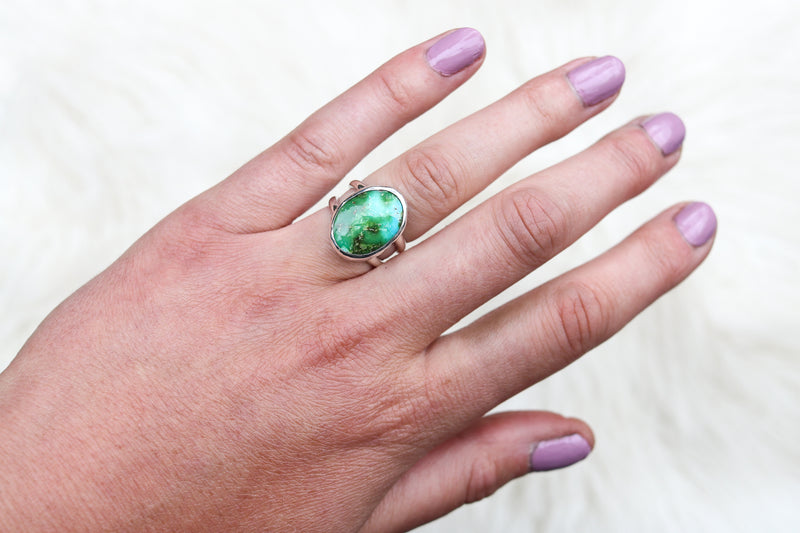 Size 6 Sonoran Mountain Turquoise Ring + Choose Your Size Option