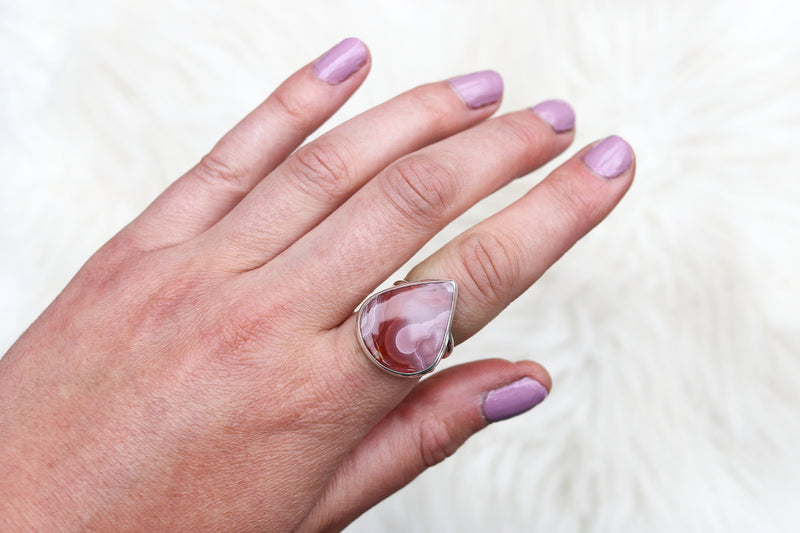 Size 8 Laguna Agate Ring