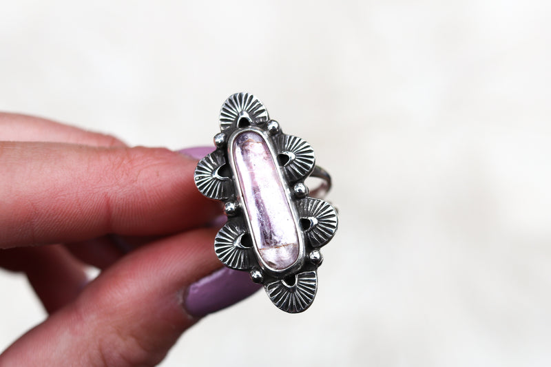 Size 7 Lepidolite Bloom Ring + Choose Your Size Options