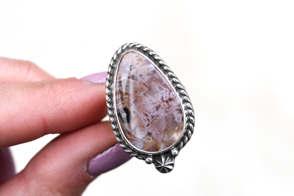 Size 8 Turkish Stick Agate Ring + Choose Your Size Option