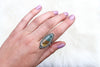Size 8 Blue Mountain Jasper Ring