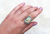 Size 8 Gary Green Jasper Ring