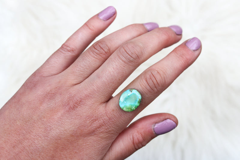 Size 10 Sonoran Mountain Turquoise Ring + Choose Your Size Option