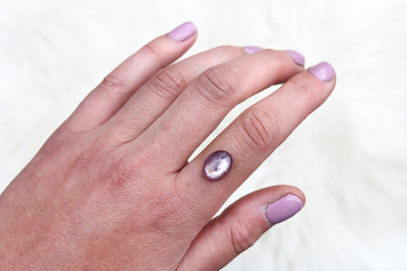 Size 7 Lepidolite Ring + Choose Your Size Options