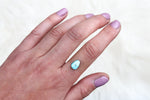 Size 4 White Water Turquoise Ring + Choose Your Size Option