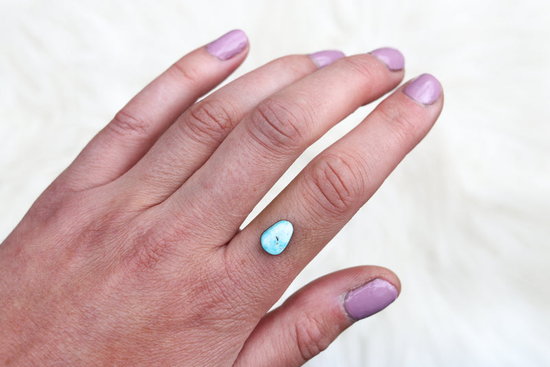 Size 4 White Water Turquoise Ring + Choose Your Size Option