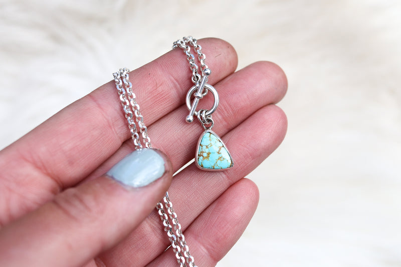 No. 8 Mine Turquoise Toggle Clasp Necklace