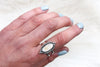 Size 9 Graveyard Point Plume Agate Ring