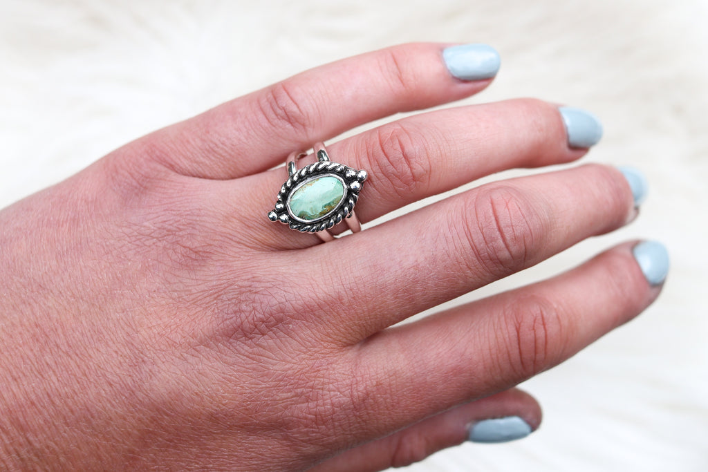 Size 7 Pilot Mountain Turquoise Ring