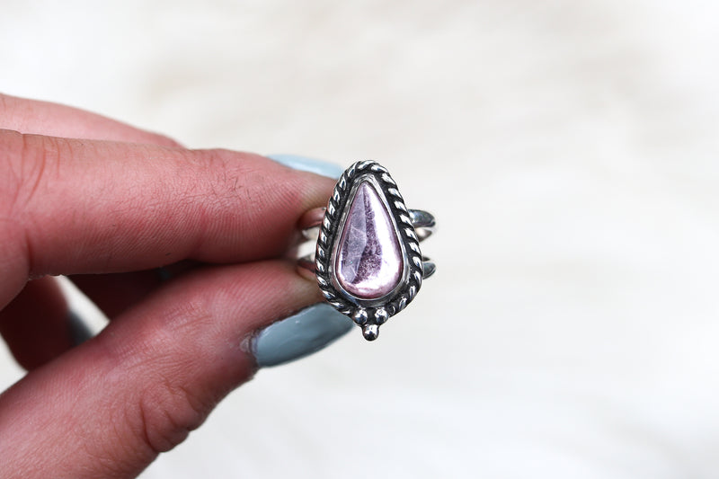 Size 5 Lepidolite Ring