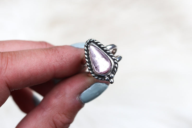 Size 5 Lepidolite Ring