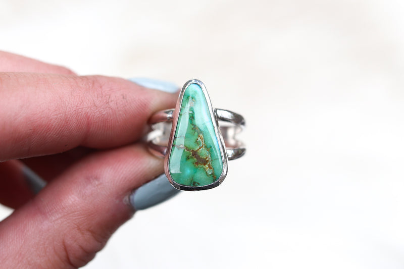 Size 8 Sonoran Mountain Turquoise Ring