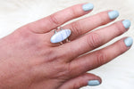Size 6 Blue Lace Agate Ring