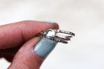 Size 9 Aquamarine Stacker Ring Set