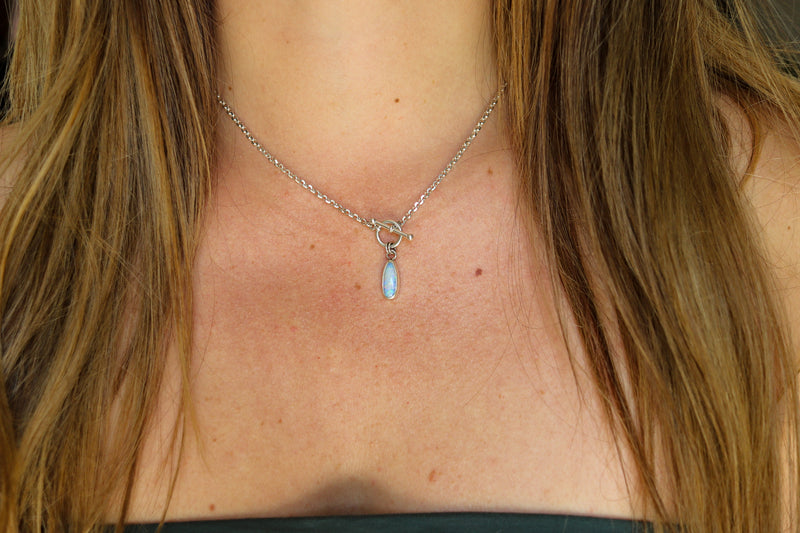 Australian Opal Toggle Clasp Necklace