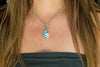 White Water Turquoise Toggle Clasp Necklace