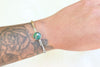 Chrysocolla Stamped Cuff (5.5 inches)