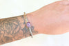 Lepidolite Stamped Cuff (6 inches)