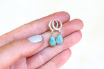 Sonoran Gem Turquoise Lever Back Earrings 1