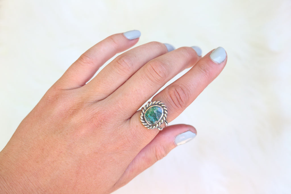 Size 8 Inspiration Mine Gem Silica Ring