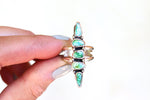 Size 7 Stacked Turquoise Ring (Small Stones)