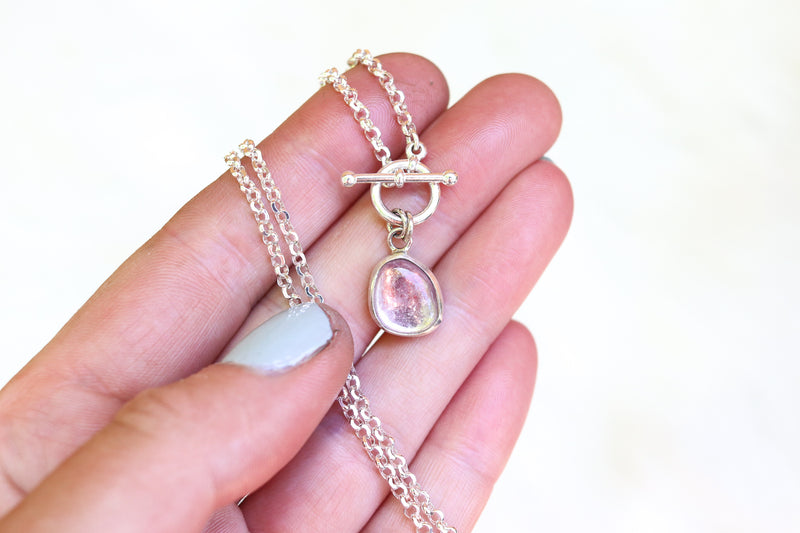 Lepidolite Toggle Clasp Necklace 1