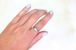 Size 8 Australian Opal Stacker Ring Set