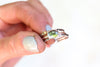 Size 9 Moldavite Stacker Ring Set