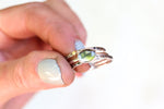 Size 9 Moldavite Stacker Ring Set