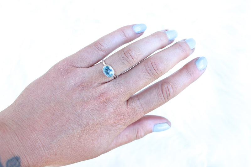 Size 6 Aquamarine Ring