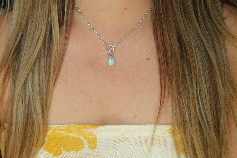 No. 8 Mine Turquoise Toggle Clasp Necklace 2