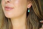 Sonoran Gem Turquoise Lever Back Earrings 1