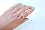 Size 8 Mexican Fire Opal Ring