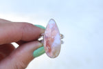 Size 8 Cotton Candy Agate Ring