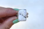 Size 9 White Buffalo Ring