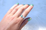 Size 8-9 Australian Opal x Royston Turquoise Ring (Adjustable)