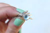 Size 5 Aquamarine Stacker Ring Set