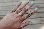 MTO: Gemstone Ring Sets (3 Bands)