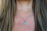 White Water Turquoise Toggle Clasp Necklace